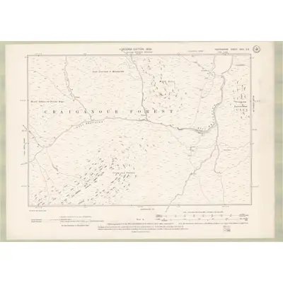 1898 Map of Perth and Clackmannan Sheet XVIII.SE, 1900 Print