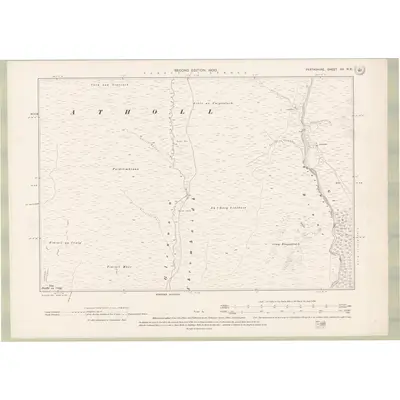 1898 Map of Perth and Clackmannan Sheet XX.NE, 1900 Print