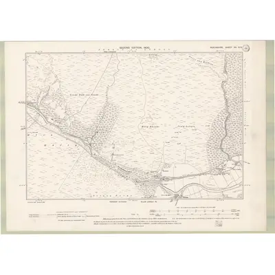 1898 Map of Perth and Clackmannan Sheet XX.SE, 1900 Print