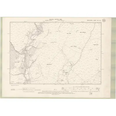 1898 Map of Perth and Clackmannan Sheet XXI.NE, 1900 Print