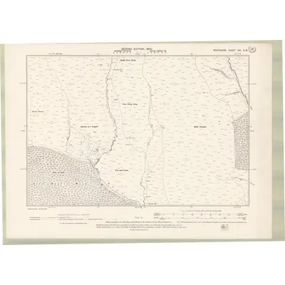 1898 Map of Perth and Clackmannan Sheet XXI.NW, 1900 Print