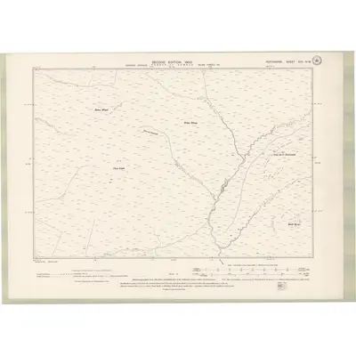1898 Map of Perth and Clackmannan Sheet XXII.NW, 1900 Print