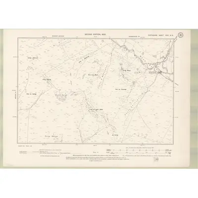 1898 Map of Perth and Clackmannan Sheet XXIII.NE, 1900 Print