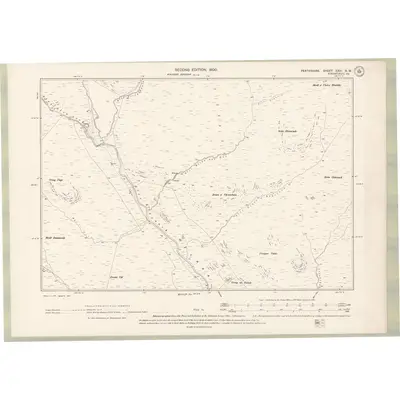 1898 Map of Perth and Clackmannan Sheet XXIII.NW, 1900 Print