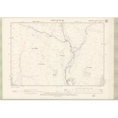 1898 Map of Perth and Clackmannan Sheet XXIII.SW, 1900 Print