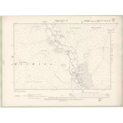 1898 Map of Perth and Clackmannan Sheet XXIV.SW & SE, 1901 Print