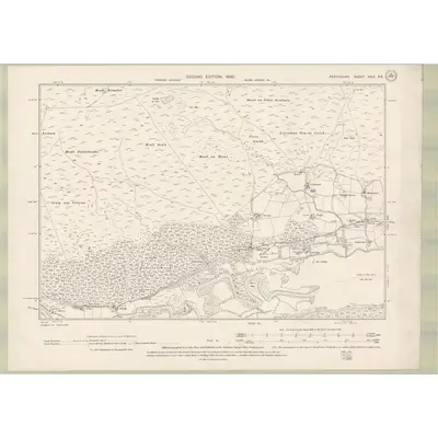 1898 Map of Perth and Clackmannan Sheet XXIX.SE, 1900 Print