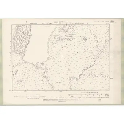 1898 Map of Perth and Clackmannan Sheet XXVI.NE, 1900 Print
