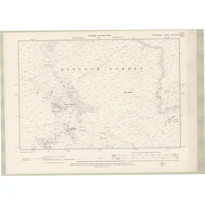 1898 Map of Perth and Clackmannan Sheet XXVI.NW, 1900 Print