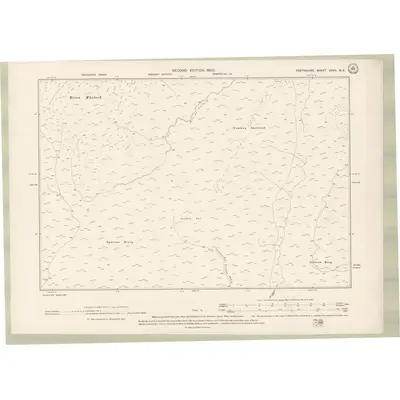 1898 Map of Perth and Clackmannan Sheet XXVII.NE, 1900 Print