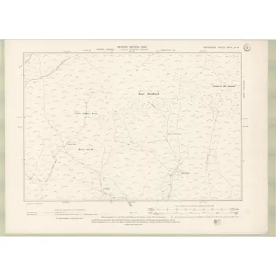 1898 Map of Perth and Clackmannan Sheet XXVII.NW, 1900 Print
