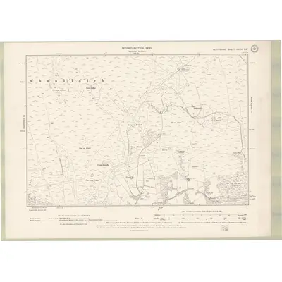 1898 Map of Perth and Clackmannan Sheet XXVIII.SE, 1900 Print