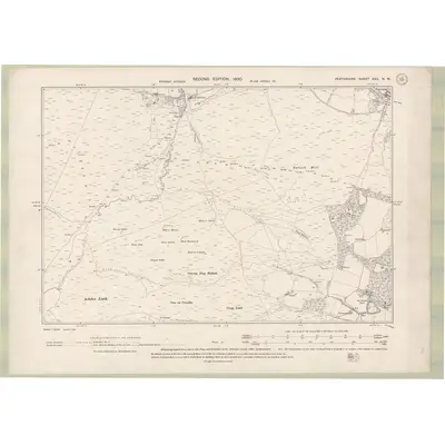 1898 Map of Perth and Clackmannan Sheet XXX.NW, 1900 Print