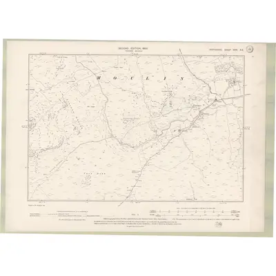 1899 Map of Perth and Clackmannan Sheet XXXI.NE, 1900 Print