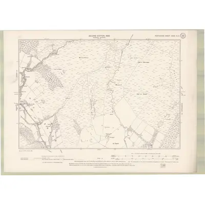 1898 Map of Perth and Clackmannan Sheet XXXII.NE, 1900 Print
