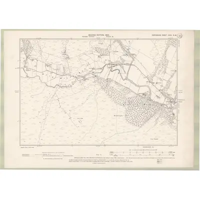 1898 Map of Perth and Clackmannan Sheet XXXII.NW, 1900 Print