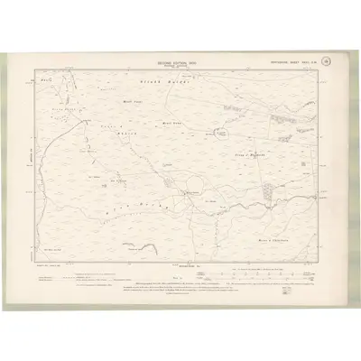 1898 Map of Perth and Clackmannan Sheet XXXII.SW, 1900 Print
