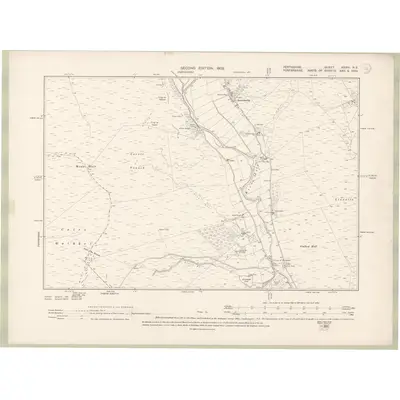 1898 Map of Perth and Clackmannan Sheet XXXIII.NE, 1902 Print