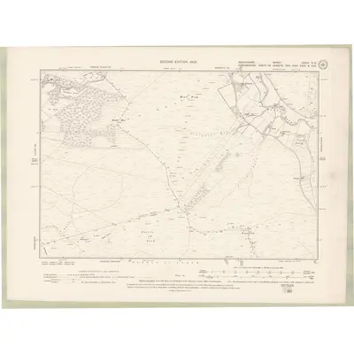 1898 Map of Perth and Clackmannan Sheet XXXIII.SE, 1902 Print