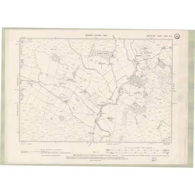 1898 Map of Perth and Clackmannan Sheet XXXIII.SW, 1900 Print