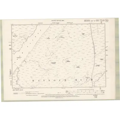 1898 Map of Perth and Clackmannan Sheet XXXIV.SE, 1900 Print
