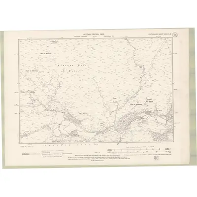 1898 Map of Perth and Clackmannan Sheet XXXV.NW, 1900 Print