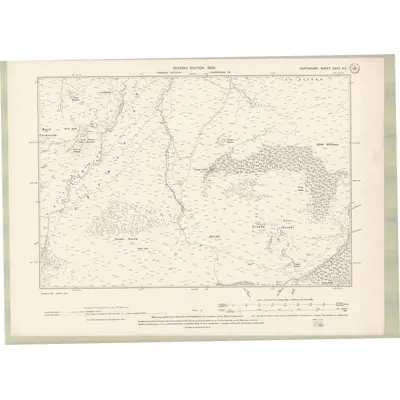 1898 Map of Perth and Clackmannan Sheet XXXV.SE, 1900 Print
