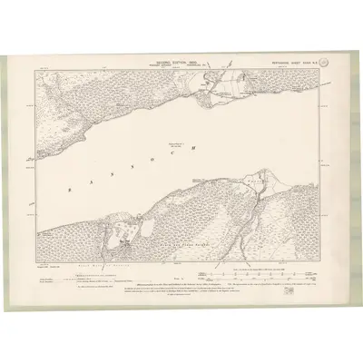 1898 Map of Perth and Clackmannan Sheet XXXVI.NE, 1900 Print