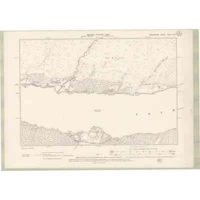 1898 Map of Perth and Clackmannan Sheet XXXVI.NW, 1900 Print