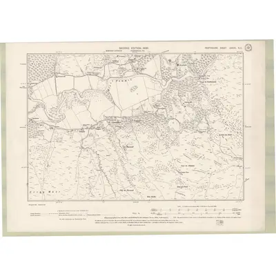 1898 Map of Perth and Clackmannan Sheet XXXVII.NE, 1900 Print