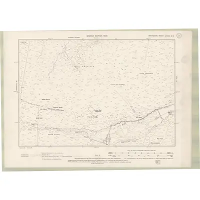 1898 Map of Perth and Clackmannan Sheet XXXVIII.NW, 1900 Print