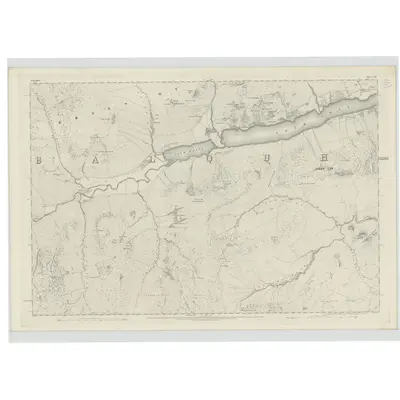 1864 Map of Perthshire, Sheet CIII, 1866 Print