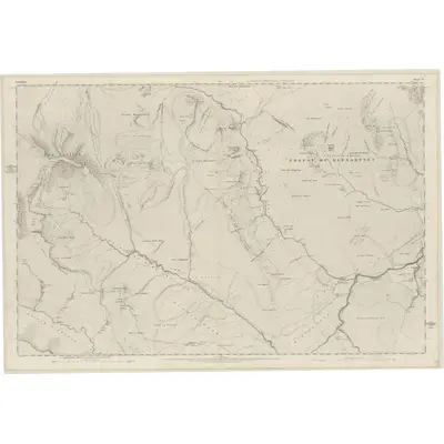 1861 Map of Perthshire, Sheet CV, 1866 Print