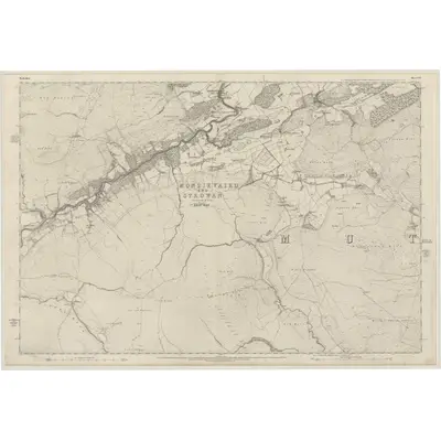 1863 Map of Perthshire, Sheet CVI, 1866 Print
