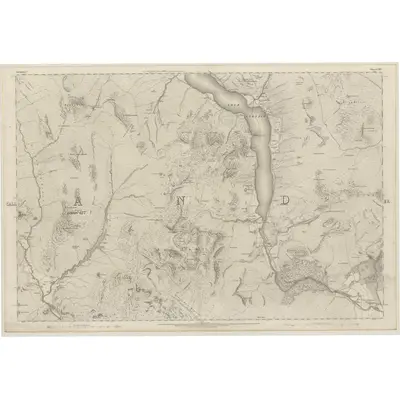 1862 Map of Perthshire, Sheet CXIV, 1866 Print