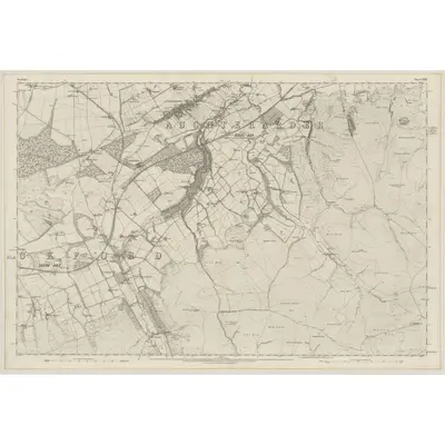1860 Map of Perthshire, Sheet CXVIII, 1866 Print
