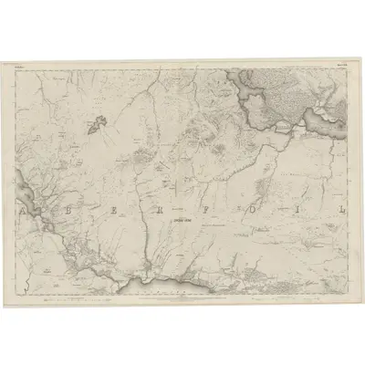 1863 Map of Perthshire, Sheet CXXII, 1866 Print