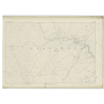 1860 Map of Perthshire, Sheet CXXVII, 1866 Print