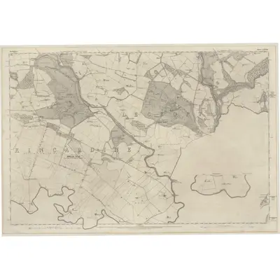 1863 Map of Perthshire, Sheet CXXXII, 1866 Print