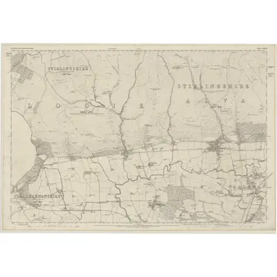 1862 Map of Perthshire, Sheet CXXXIII, 1866 Print