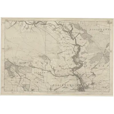 1863 Map of Perthshire, Sheet LII, 1867 Print