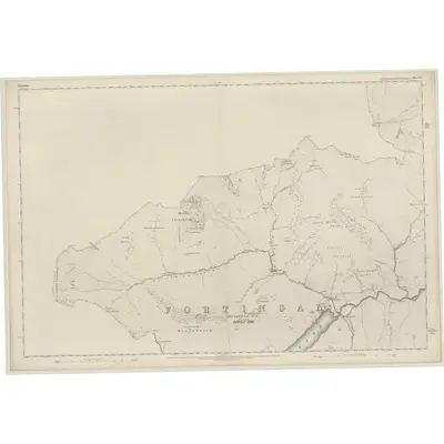 1864 Map of Perthshire, Sheet LV, 1867 Print