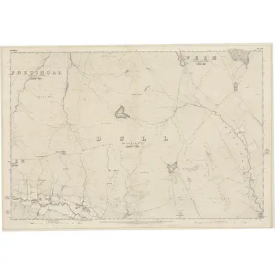 1862 Map of Perthshire, Sheet LX, 1867 Print