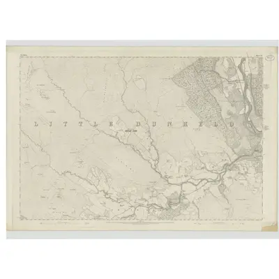 1863 Map of Perthshire, Sheet LXI, 1867 Print