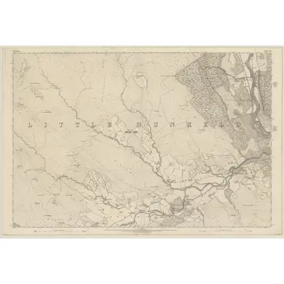 1863 Map of Perthshire, Sheet LXI, 1867 Print