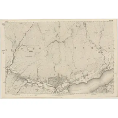 1861 Map of Perthshire, Sheet LXVIII, 1867 Print