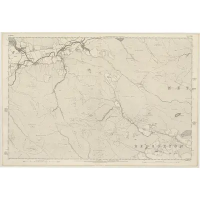 1864 Map of Perthshire, Sheet LXXII, 1867 Print