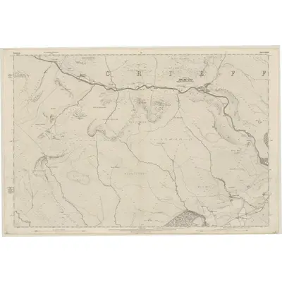 1863 Map of Perthshire, Sheet LXXXIII, 1867 Print