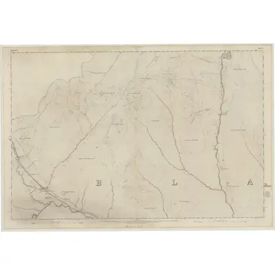 1860 Map of Perthshire, Sheet X, 1867 Print