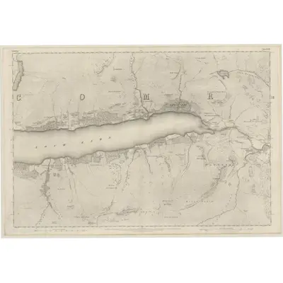 1861 Map of Perthshire, Sheet XCIII, 1867 Print